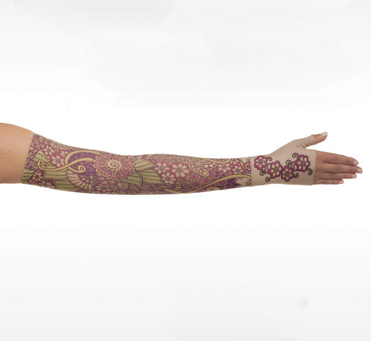 Juzo Soft Armsleeve w/ Silicone, Boho Bright