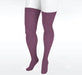 Juzo Naturally Sheer Thigh High 30-40 mmhg w/ Silicone Band, Purple Rain