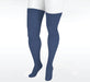 Juzo Naturally Sheer Thigh High 30-40 mmhg w/ Silicone Band, Soulful Blue