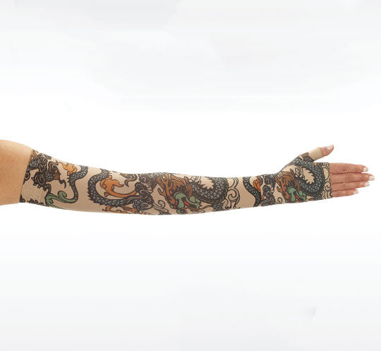 Juzo Soft Armsleeve w/ Silicone, Japanese Dragon