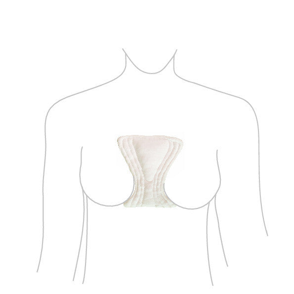 JOBST® JoViPad Breast and Chest Cleavage Pad, Placement