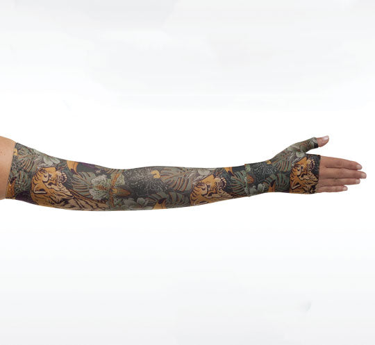 Juzo Soft Armsleeve w/ Silicone, Tiger Jungle