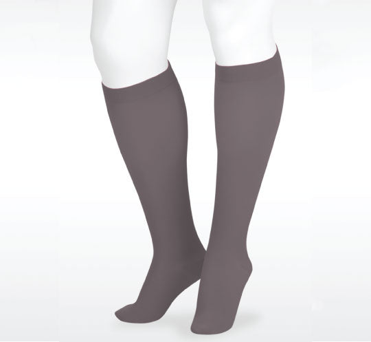 Juzo Naturally Sheer Knee High 15-20 mmhg, Total Eclipse