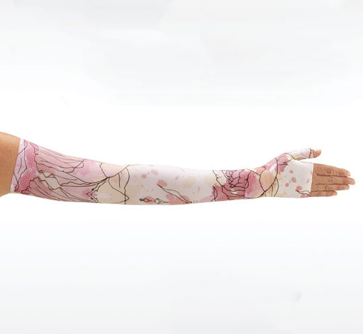 Juzo Soft Armsleeve w/ Silicone Band, Watercolor Rose