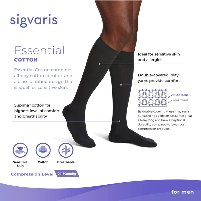 Sigvaris Women's Style Microfiber Patterns Knee High 20-30mmHg