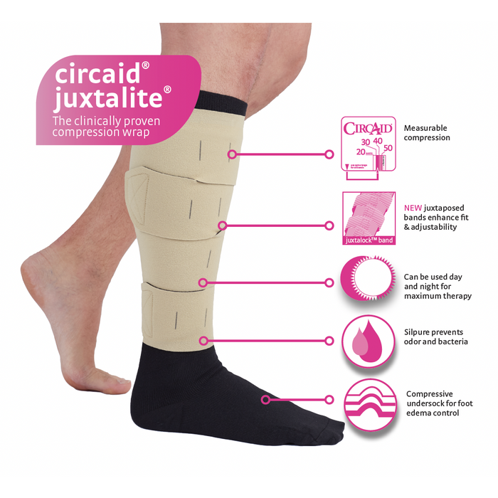 circaid juxtafit Essentials Lower Leg Short Beige Medium 