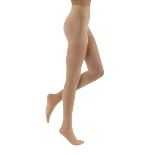 GLEMOSSLY Medical Compression Pantyhose for Women & Men,Open Toe,Firm  Support Hose 20-30 mmHg Graduated Compression Hose Tights for Swelling  Edema Varicose Veins Open Toe Beige Large