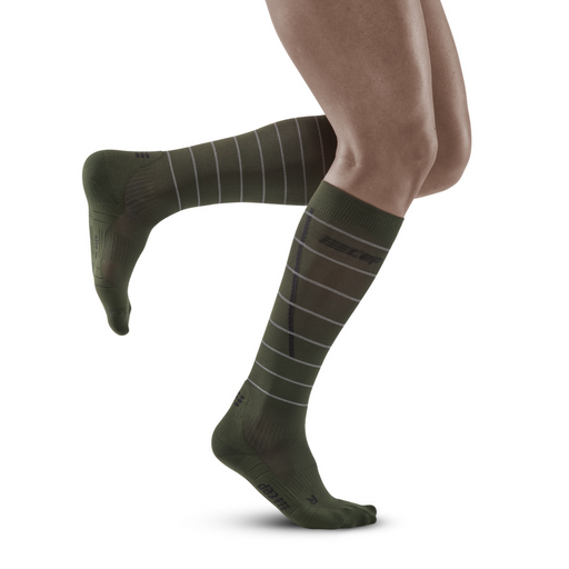  CEP Reflective Socks, Green, Men V : Sports & Outdoors