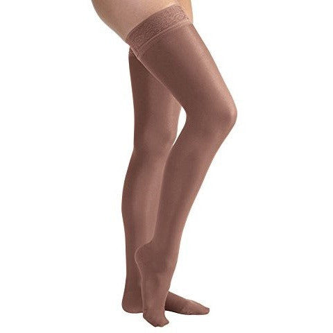 mediven sheer & soft 30-40 mmHg Thigh High w/Lace Topband Open Toe